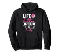 Personalized Name, Life Is Better When You Are A Emily Pullover Hoodie