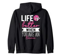 Personalized Name, Life Is Better When You Are A Emma Zip Hoodie