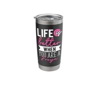 Personalized Name, Life is Better When You are A Freya Stainless Steel Insulated Tumbler