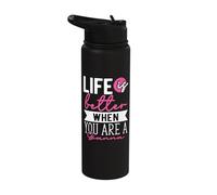 Personalized Name, Life is Better When You are A Gianna Stainless Steel Insulated Water Bottle