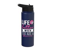 Personalized Name, Life is Better When You are A Gianna Stainless Steel Insulated Water Bottle