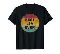 Personalized Name Liv I love Liv Retro vintage Style T-Shirt
