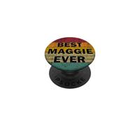 Personalized Name Maggie I love Maggie Retro vintage Style PopSockets Adhesive PopGrip