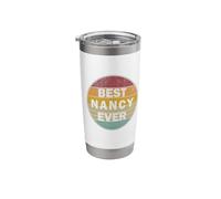 Personalized Name Nancy I Love Nancy Retro Vintage Style Stainless Steel Insulated Tumbler