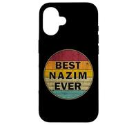 Personalized Name Nazim I love Nazim Retro vintage Style Case for iPhone 16