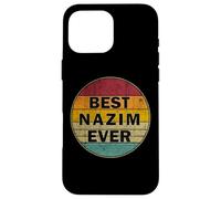 Personalized Name Nazim I love Nazim Retro vintage Style Case for iPhone 16 Pro Max