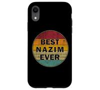 Personalized Name Nazim I love Nazim Retro vintage Style Case for iPhone XR
