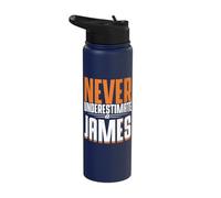 Personalized Name, Never Underestimate A James Stainless Steel Insulated Water Bottle
