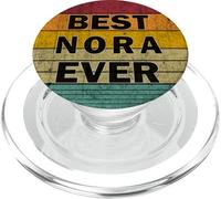 Personalized Name Nora I love Nora Retro vintage Style PopSockets PopGrip for MagSafe