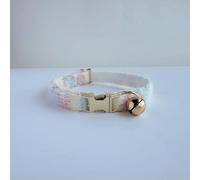 Personalized Name Ombre Soft Knitted Cat Collar Breakaway Safety Adjustable Kitten Collar with Bell Lightweight Stylish