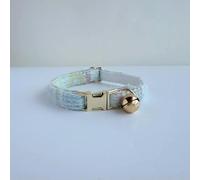 Personalized Name Ombre Soft Knitted Cat Collar Breakaway Safety Adjustable Kitten Collar with Bell Lightweight Stylish