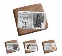 Personalized Name Pet Memorial Wallet Card Custom Metal Wallet Insert Dog Memory Gifts Customized Card Sympathy Gifts For Cat Dog Lovers Custom In Loving Memory Of Loved Pet Metal Keepsake