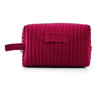 Personalized Name Plush Velvet Small Makeup Bag for Purse， Custom Cosmetic Pouch for Women, Customized Travel Toiletry Bag Gifts for Bridesmaid Wedding(Wine red)