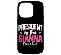 Personalized Name, President Of The Gianna Fan Club Case for iPhone 14 Pro