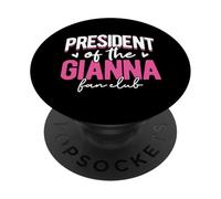 Personalized Name, President Of The Gianna Fan Club PopSockets Adhesive PopGrip
