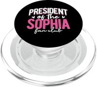 Personalized Name, President Of The Sophia Fan Club PopSockets PopGrip for MagSafe