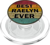 Personalized Name Raelyn I love Raelyn Retro vintage Style PopSockets PopGrip for MagSafe