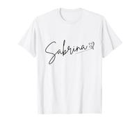 Personalized Name Sabrina I Love Sabrina Heart T-Shirt
