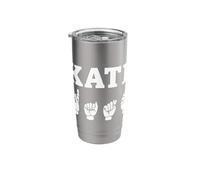 Personalized Name Sign Language KATE ASL Teacher Deaf Stainless Steel Insulated Tumbler
