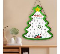 Personalized Name Wooden Christmas Countdown Advent Calendar Sign 2025 Day Until Xmas Christmas Hanging Decor Acts Of Kindness Advent Calendar Number Date Door Plaque Christian Decor Gift for Family