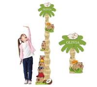 Personalized Name Wooden Growth Chart for Kids - Cute Capybara Height Chart for Kids, Kids Measuring Ruler for Nursery, Bedroom, Playroom, for Baby Shower, Holiday Gift