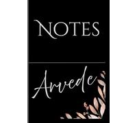 Personalized Notes Journal- Arvede: Unlock your creativity and stay organized with the perfect companion for all your thoughts, ideas, and plans-