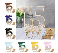 Personalized Number Birthday Guest Book Alternative Quinceanera Guestbook Wedding Anniversary Guest Book for Family Couple Dad Mom Daughter Son Grandpa Grandma