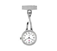 Personalized Nurse Watch Nurse Pocket Watches with Name, Waterproof Fashion Compact Portable Nurse Quartz Pocket Watch for Christmas Mother's Day Birthday (A, White)