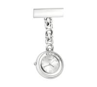 Personalized Nurse Watch Nurse Pocket Watches with Name, Waterproof Fashion Compact Portable Nurse Quartz Pocket Watch for Christmas Mother's Day Birthday (D, White)