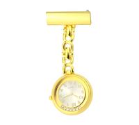Personalized Nurse Watch Nurse Pocket Watches with Name, Waterproof Fashion Compact Portable Nurse Quartz Pocket Watch for Christmas Mother's Day Birthday (D, Gold)