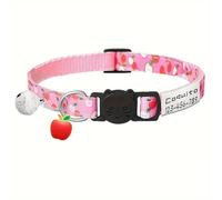 Personalized Nylon Fruit Pattern Anti-lost Adjustable Cat Collar With Bell For Pug Chihuahua Yorkshire Terrier,A