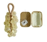 Personalized Original Handmade Crystal Grape Soap Gentle Cleansing Soap, Grape Soaps on a Rope, Handcrafted Grapes Soaps Natural Manual Decorative Gift for Showers Baptisms & Home Spa