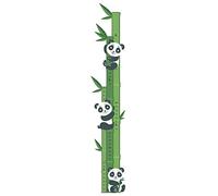 Personalized Panda Growth Chart Wall Decal for Nursery, Kids Room