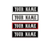 Personalized Patch, Custom Name Patch, Name Tag, Embroidery Badge Rocker Rider Motorcycle Biker Patches Tactical Vest Jacket Patches Appliqued Hook&Loop or Iron on