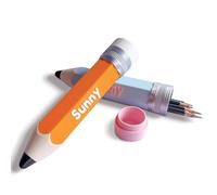 Personalized Pencil-Shaped Pencil Case - Unique Design with Twist-Off Tail | Spacious, Durable, and Eco-Friendly | Custom Name School Supply Organizer - Perfect Back-to-School Gift for Kids