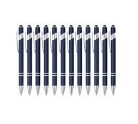 Personalized Pens for Women Men in Bulk,Customized Pens Engraved With Name Business Logo for Marketing,Birthday, Christmas, Anniversary, Women, Or Office Use (Dark blue, 12 count (Pack of 1))