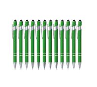 Personalized Pens for Women Men in Bulk,Customized Pens Engraved With Name Business Logo for Marketing,Birthday, Christmas, Anniversary, Women, Or Office Use (Grass green, 12 count (Pack of 1))