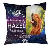 Personalized Pet Memorial Pillow Case Forever In My Heart Keepsake, Keepsake For Dog and Cat Owners, Memorial Gift Pillowcover for Pet Lovers, Sympathy Gift - Paw in My Heart