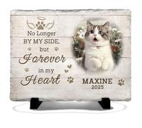 Personalized Pet Memorial Stone Custom Dog Memorial Gifts for Loss of Dog with Photo Name Date Dog Remembrance Gift Loss of Dog Sympathy Gift for Dog Cat Lovers (WS11)