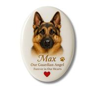 Personalized Pet Memorial Stones, Eternal Porcelain Photo with Vivid Portraits Color Text, Gifts for Someone Who Lost a Loved One, or Pet, Dog, Cat (Large)