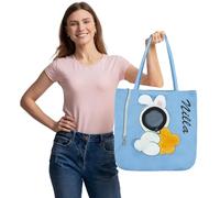 Personalized Pet Shoulder Bag,Custom Name Letter Embroidery Stitching, Cute Design for Small Animal Trips, Portable Chest Cat Carrier, Compact Animal Handbag, Feline Travel Backpack Accessory