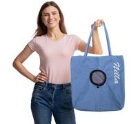 Personalized Pet Shoulder Bag,Custom Name Letter Embroidery Stitching, Cute Design for Small Animal Trips, Portable Chest Cat Carrier, Compact Animal Handbag, Feline Travel Backpack Accessory