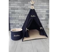 Personalized pet teepee, pet bed, dog teepee, dog house, cat tipi, bunny teepee