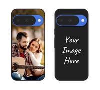 Personalized Phone Case for Google Pixel 10/10 Pro 2025 Custom Photos Collage Design Pictures Lightweight TPU Shockproof Slim Soft Rubber Silicone Protective Cover Gift for Anniversary Birthday Black