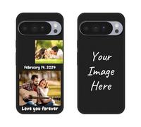 Personalized Phone Case for Google Pixel 10 Pro XL New 2025 Custom Photos Collage Design Pictures Lightweight TPU Shockproof Slim Soft Rubber Silicone Protective Cover Gift for Birthday Black