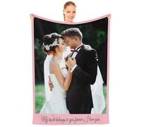 Personalized photo blanket is a surprise gift for friends, family, father, mother, children, girlfriend, boyfriend on birthday, Christmas, Halloween, wedding and anniversary