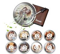 Personalized Photo Car Air Freshener, Exclusive to your Car, Make Every Driving Trip Full of Love and Memories, Gift for Dad, Mom, Best Friends, Colleagues（9pcs） (Grey)