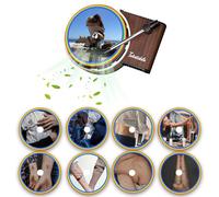Personalized Photo Car Air Freshener, Exclusive to your Car, Make Every Driving Trip Full of Love and Memories, Gift for Dad, Mom, Best Friends, Colleagues（9pcs） (Rainbow)