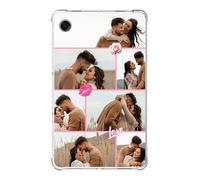 Personalized Photo Clear Case for Samsung Galaxy TAB A11 8.7 Inch SM-X133 SM-X135 2025 for Men Women, Custom Picture Collage Slim Lightweight Soft TPU Protective Cover,Multiple Images 7 Frames Opt