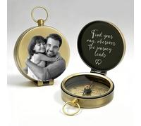 Personalized Photo Compass with Text Fluorescent Scale Compasses Survival Gifts for Hiking Camping Hunting Map Navigation Tool (Compasses - 1)